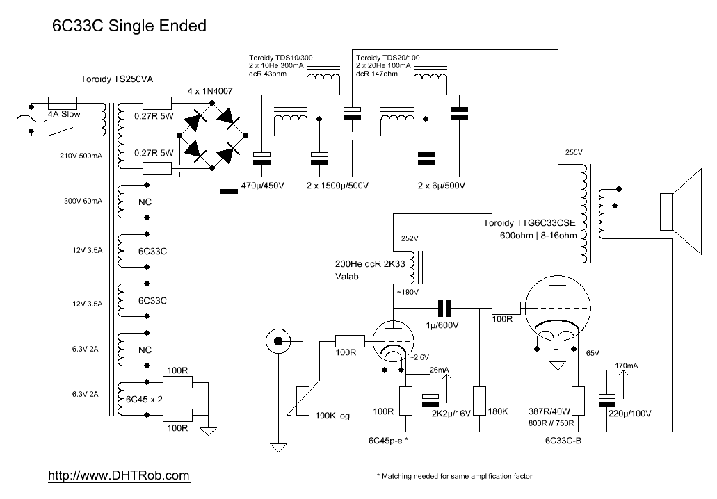 6C33C Single Ended with 6C45 driver