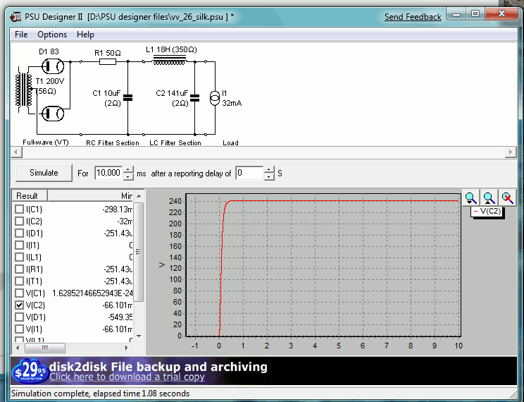 PSU simulation